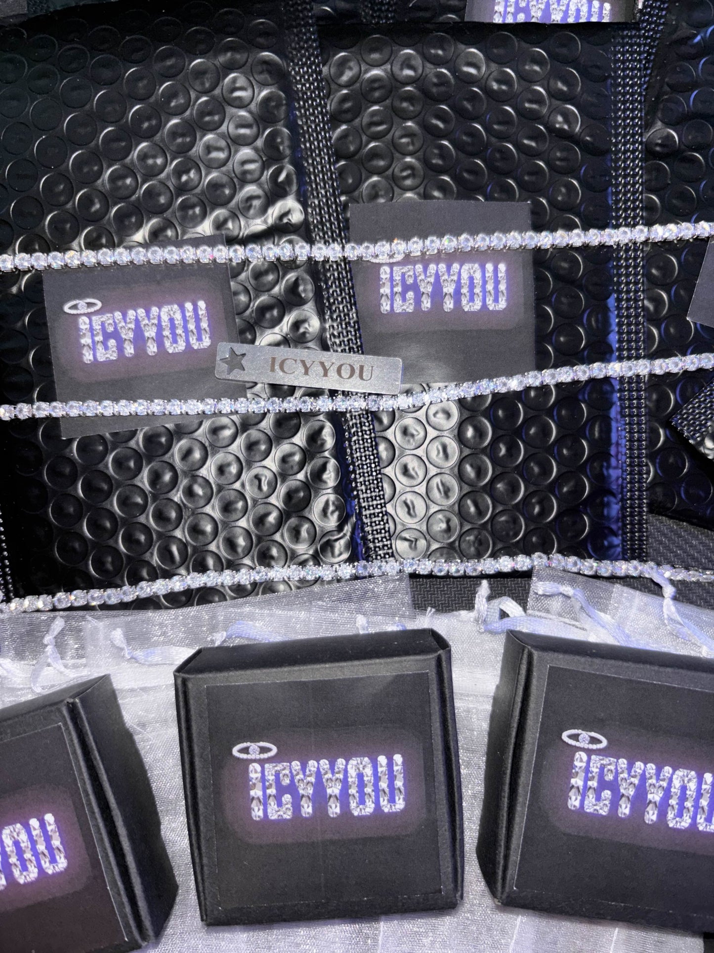 Naszyjnik "Diamond tennis" -Srebro 925 4mm 45cm