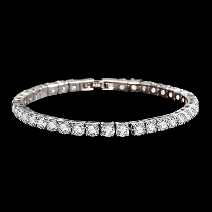 Bransoletka "Diamond tennis" - 4mm Srebro 925